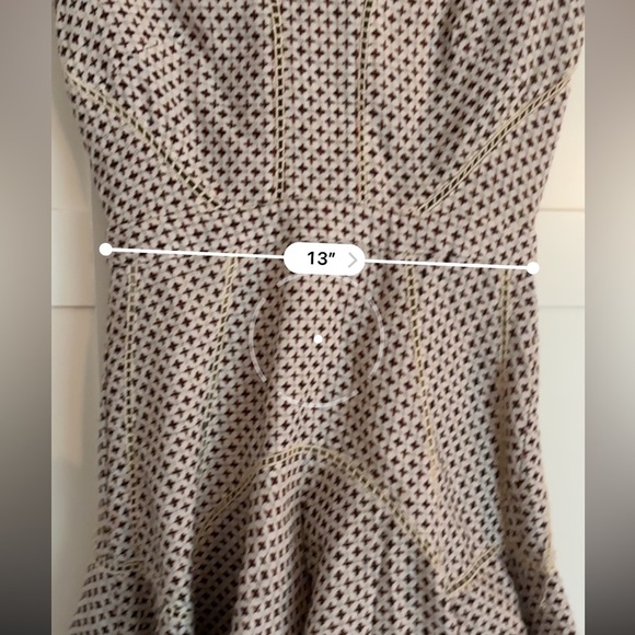 Anthropologie San & Soni Cross Stitch Wool Flounce Fit & Flare Dress Size XS - Picture 5 of 8